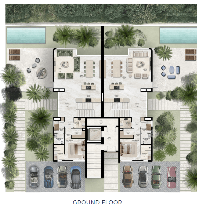 Rove Home Meydan Horizon floor plan 5 - luxury apartment layout images and PDF download