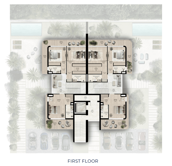 Rove Home Meydan Horizon floor plan 6 - luxury apartment layout images and PDF download