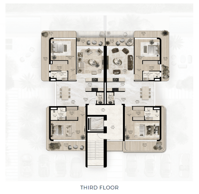 Rove Home Meydan Horizon floor plan 8 - luxury apartment layout images and PDF download